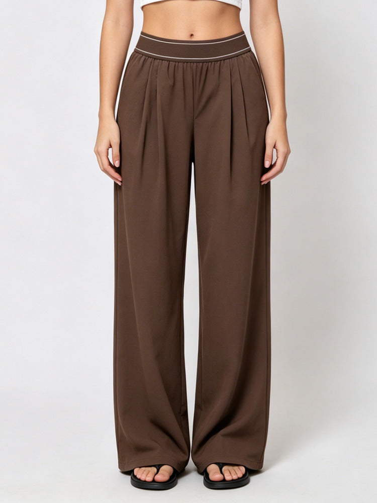 Cross-Border Exclusive Supply Of Casual Yoga Pants For Women High-Waisted Straight-Leg Lightweight Slimming Loose-Fitting Quick-Dry Spring Summer Long Pants Secondary image