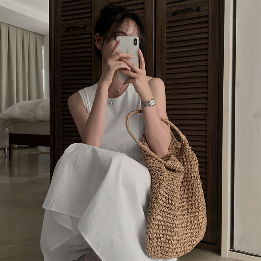 Pocket Sleeveless Vest Dress Women Secondary image