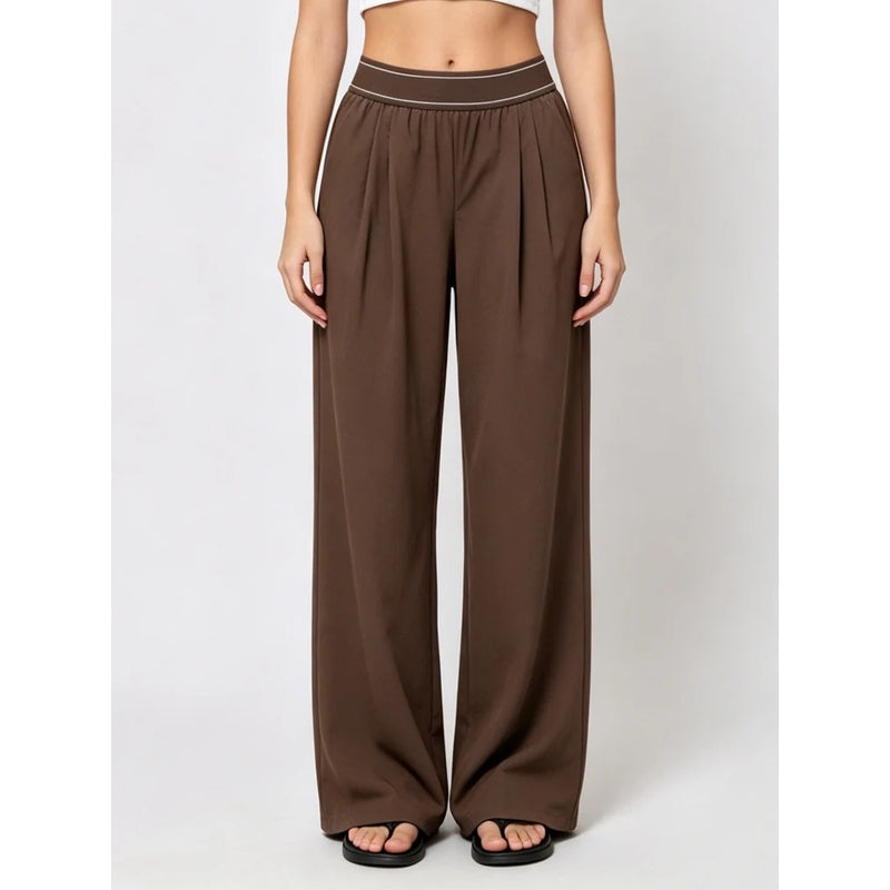 Cross-Border Exclusive Supply Of Casual Yoga Pants For Women High-Waisted Straight-Leg Lightweight Slimming Loose-Fitting Quick-Dry Spring Summer Long Pants